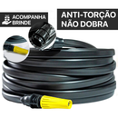 Mangueira Antitorção Resistente e Reforçada Preta para Jardim