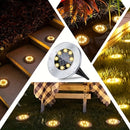 Luzes Solares para Jardim com 8 LEDs À prova d'água IP65 - Para Gramado, Interior, Pátio, Decoração 🔥